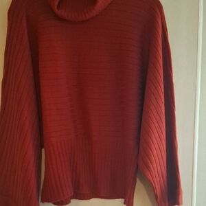 Caren Sport Rich Red Cowl Neck Sweater . Never Been Worn.